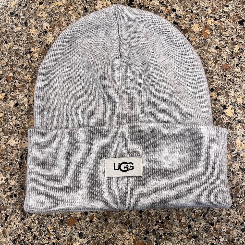 UGG Light Gray Knit Beanie